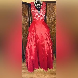 Mac Duggal ball gown dress.